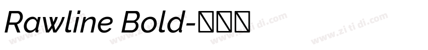 Rawline Bold字体转换 Rawline Bold字体转换